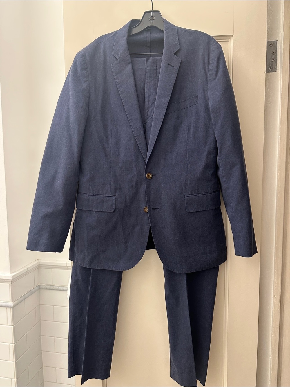J. Crew Ludlow Slim Fit Cotton Suit - 40R and 36/32